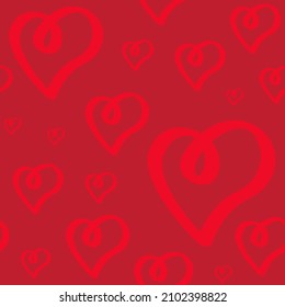 Cute Love Pattern - seamless heart shape suitable for background, fabric, design asset, valentines day, wrapping paper, wallpaper and illustration in general