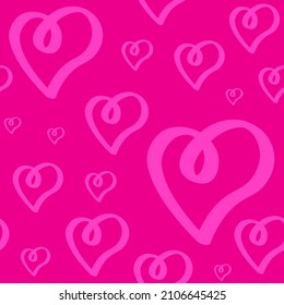 Cute Love Pattern - seamless heart shape suitable for background, fabric, design asset, valentines day, wrapping paper, wallpaper and illustration in general