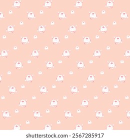 CUTE LOVE PATTERN VALENTINE'S TWO TONE