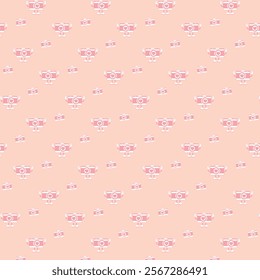 CUTE LOVE PATTERN VALENTINE'S TWO TONE