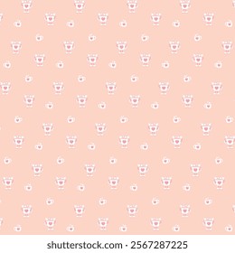 CUTE LOVE PATTERN VALENTINE'S TWO TONE