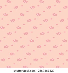CUTE LOVE PATTERN VALENTINE'S TWO TONE