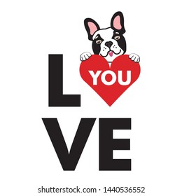 Cute Love Puppy Dog Vector Art