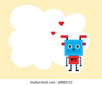 cute love puppy robot