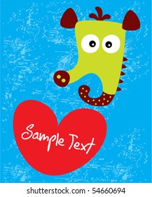 cute love seahorse