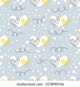 Cute love seamless pattern design. Can use for print, template, fabric, presentation, textile, banner, poster