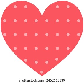 Cute love symbol icon flat style isolated on white background.
