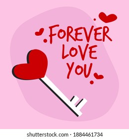 cute love valentine vector illustration good for Valentine cards