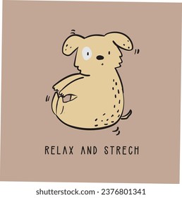 Cute and lovely adorable yoga stretch elephant dog bear hippo design for kids market as vector