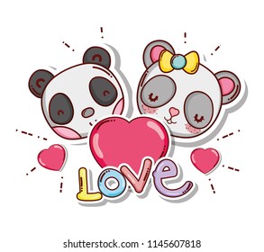 Cute and lovely animals card