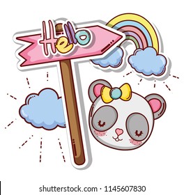 Cute and lovely animals card