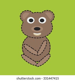 cute and  lovely  bear design