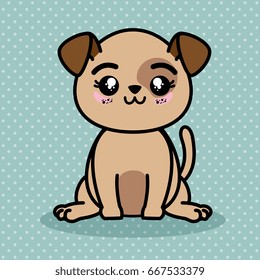 Cute and lovely dog cartoon 