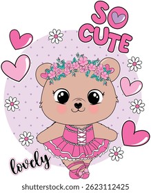 so cute lovely girl bear 