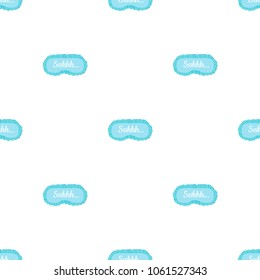 cute lovely seamless vector pattern background illustration with sleeping mask,fashion pattern for textile and other