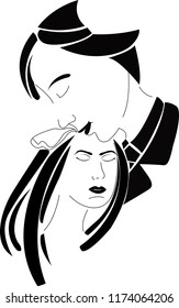 a cute loving couple