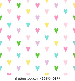 Cute Loving Hearts seamless Pattern texture