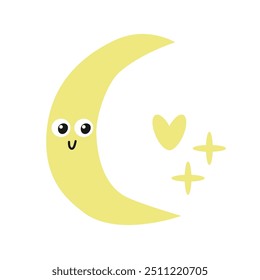 Cute lunar month. For scrapbooking, greeting card, party invitation, poster