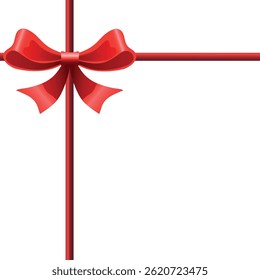 Cute luxury bow with ribbon on transparent background.element classic .