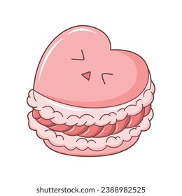Design-Illustration für Cute Macaroon-Zeichen