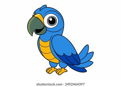 A cute macaw vector illustration