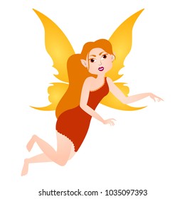 Cute magic fairy. Fantasy creature