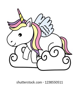cute magic unicorn