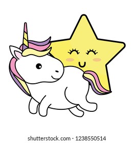 cute magic unicorn
