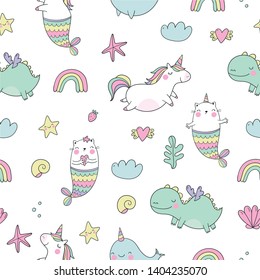 Download Mermaid Pattern High Res Stock Images Shutterstock