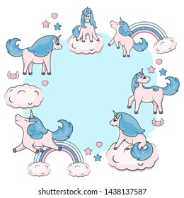 Unicorn Border Images, Stock Photos & Vectors | Shutterstock