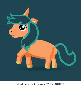 cute magical unicorn vector. Vector illustration