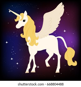 cute magical unicorn,sweet kids graphics for t-shirts vector