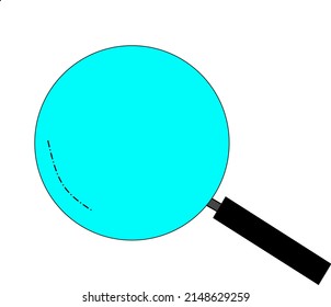 cute magnifying glass lens vector image