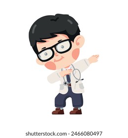 cute male doctor posing dab 