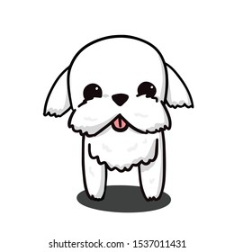 Cartoon Maltese Dog Images, Stock Photos & Vectors | Shutterstock