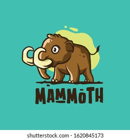 Cute Mammoth look fun with cheerful background