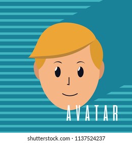 Cute man cartoon