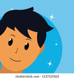 Cute man cartoon