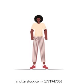 cute man in casual trendy clothes male cartoon character standing pose full length isolated vector illustration
