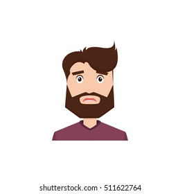 Cute man face