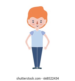 cute man with hairstyle design