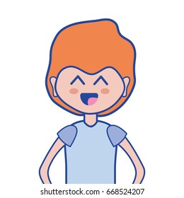 cute man with hairstyle design