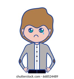 cute man with hairstyle design