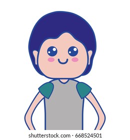cute man with hairstyle design