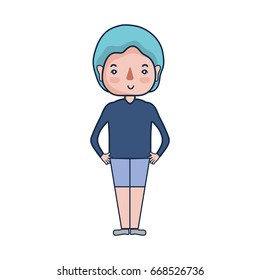 cute man with hairstyle design