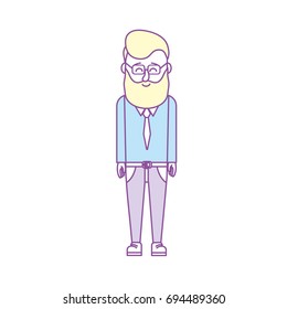 cute man with hairstyle design