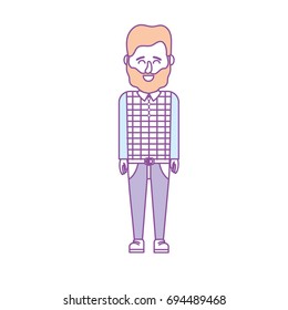 cute man with hairstyle design