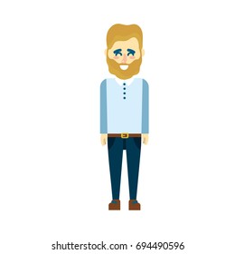 cute man with hairstyle design