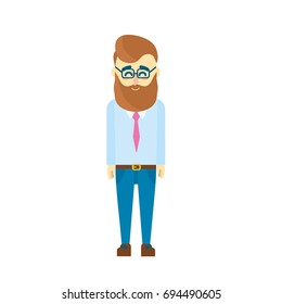 cute man with hairstyle design