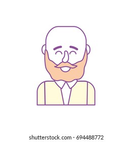 cute man with hairstyle design and shirt